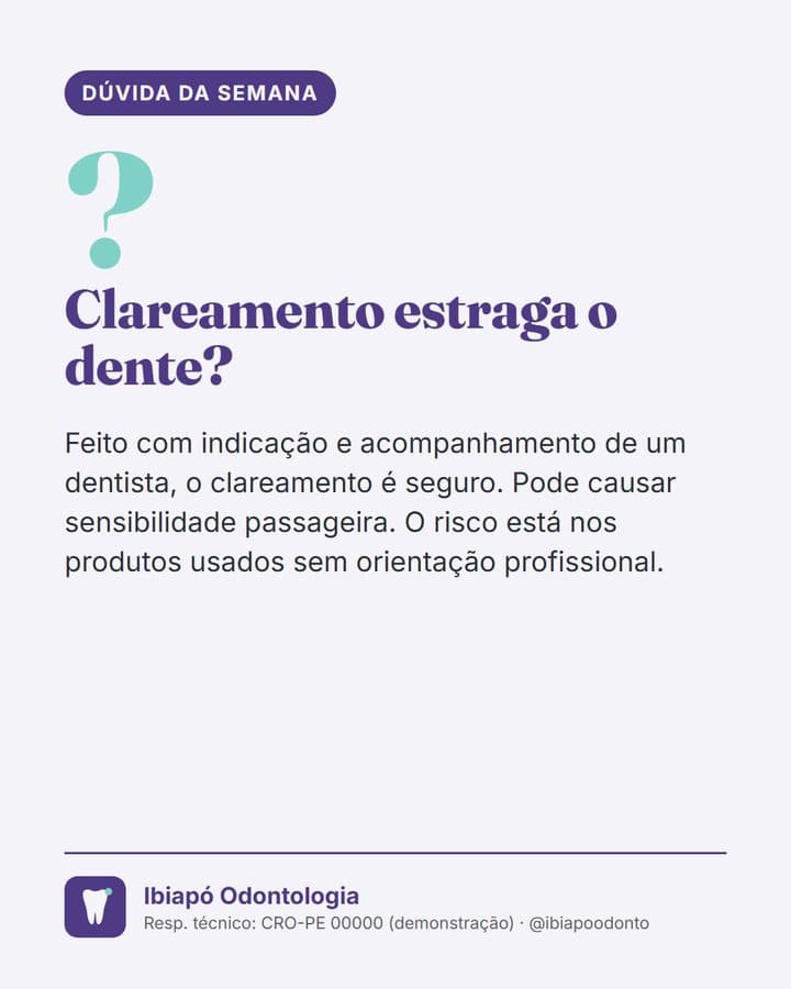 Post: clareamento estraga o dente?